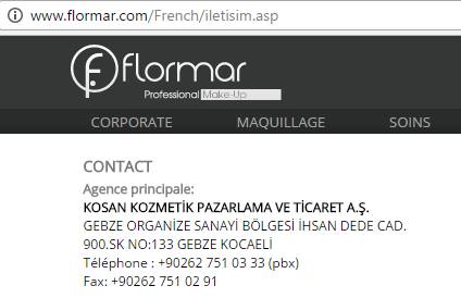 Flormar contact
