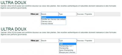 garnier.ch - les filtres