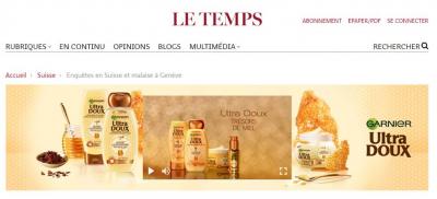 Ultra DOUX Trésors de Miel -  intro ligne